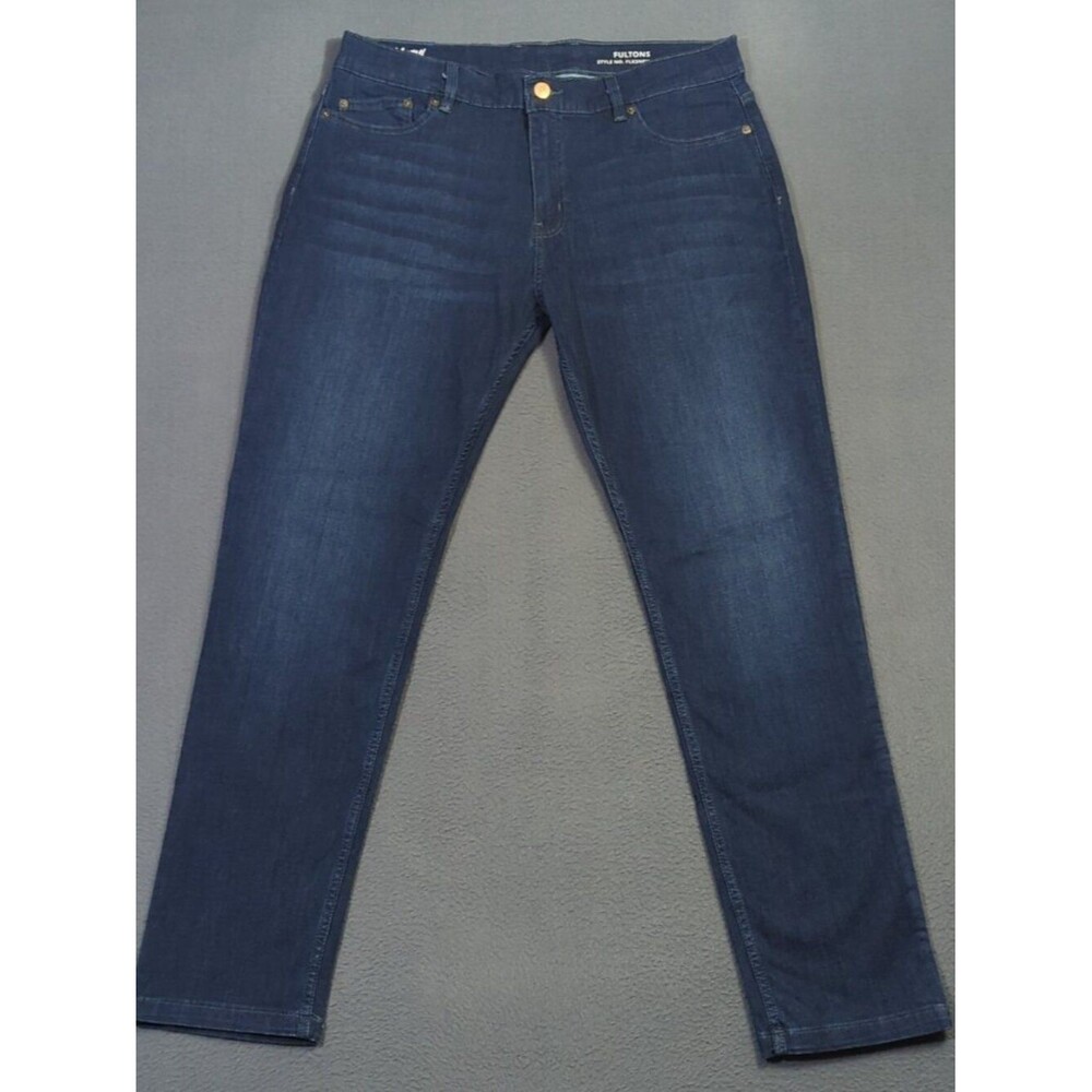 Mugsy Jeans Men's 38x32 Fits 36x32 Blue Fultons Classic Stretch Denim